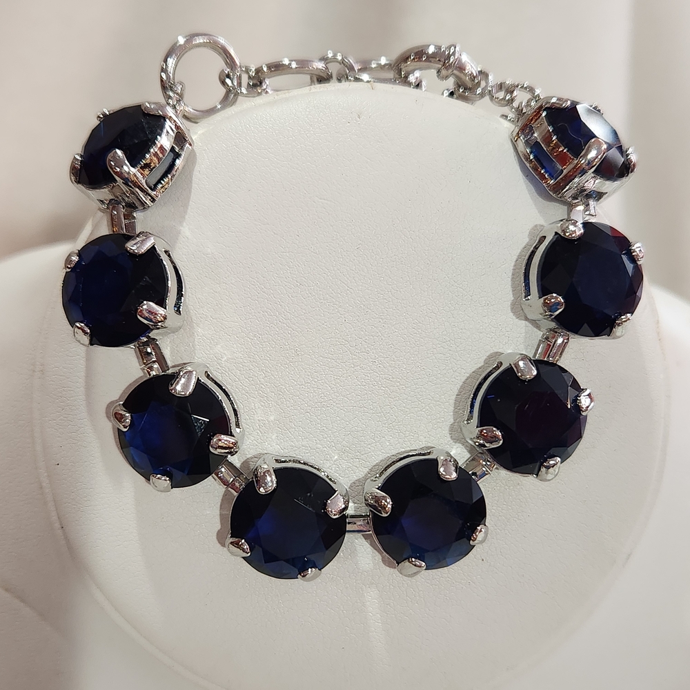 Lord & Taylor Blue Stone Statement Bracelet